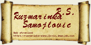 Ruzmarinka Samojlović vizit kartica